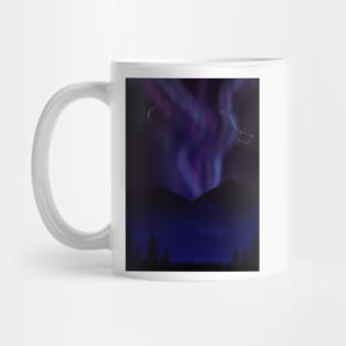 Aurora over the horizon Mug